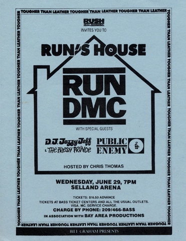 Run-D.M.C. Vintage Concert Vintage Ticket from Cal Expo