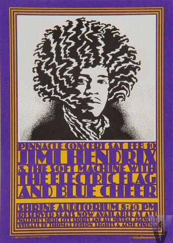 アート・デザイン・音楽 John Van Hamersveld: Fifty Years Jimi Hendrix by John Van Hamersveld, Original Poster
