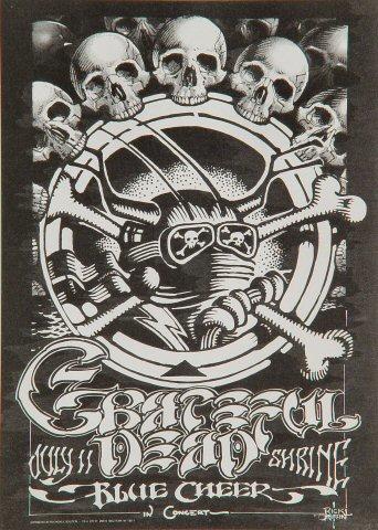 Grateful Dead Vintage Concert Handbill from Shrine Auditorium, Jul