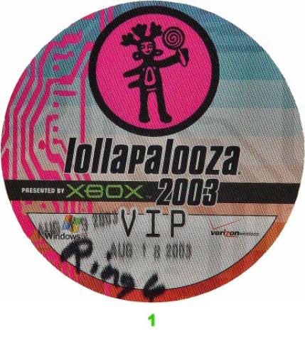 Lollapalooza Festival Backstage Pass