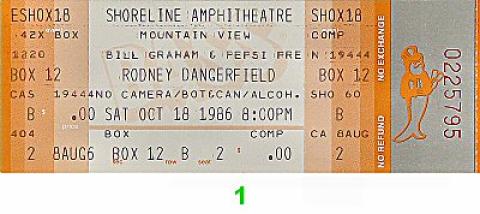 Rodney Dangerfield Vintage Ticket