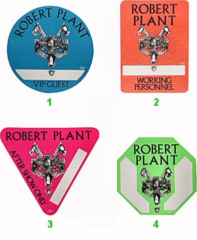 Robert Plant Backstage Pass