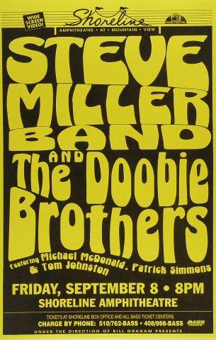 Steve Miller Band Vintage Concert Poster from Avalon