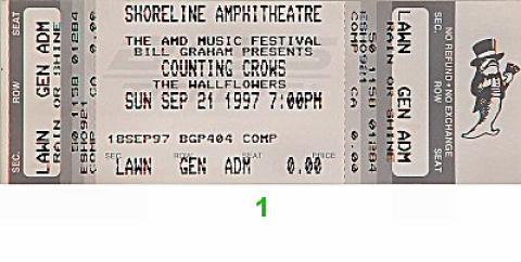 Counting Crows Vintage Ticket