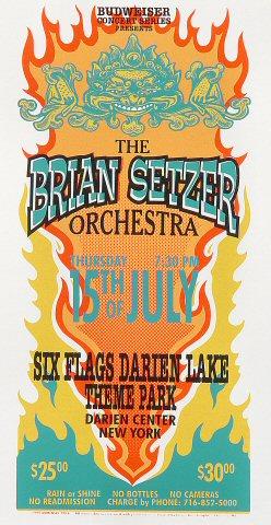 Brian Setzer Orchestra Vintage Concert Handbill from Six Flags