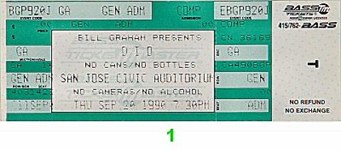 Dio Vintage Ticket