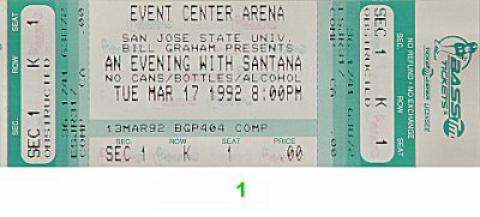 Santana Vintage Ticket