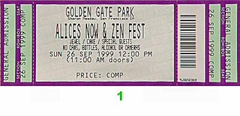 Now and Zen Festival Vintage Ticket