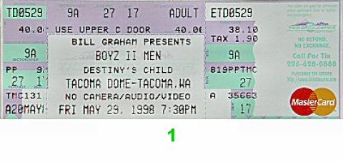 Boyz II Men Vintage Ticket