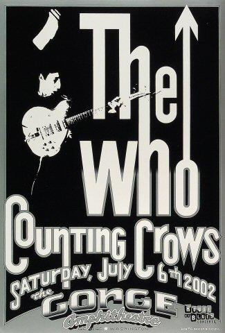 The Who Vintage Concert Poster from Gorge Amphitheatre, Jul 6