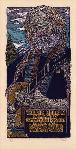 Willie Nelson and Family Silkscreen