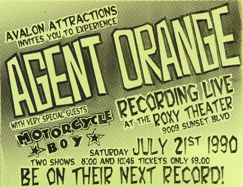 Agent Orange Handbill