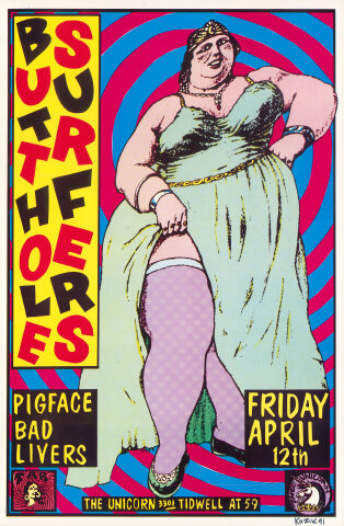 BUTTHOLE SURFERS / 特大ポスター 1993 BUTTHOLE SURFERS POSTER – JERKS™
