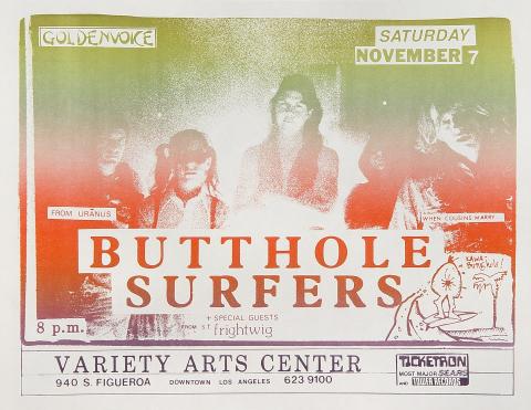 Butthole Surfers Handbill