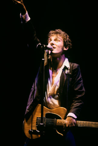 交換無料！ Concert Vintage Springsteen Bruce Photo from Print Art Fine 洋楽