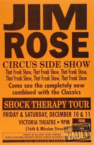 Jim Rose Circus Side Show Poster