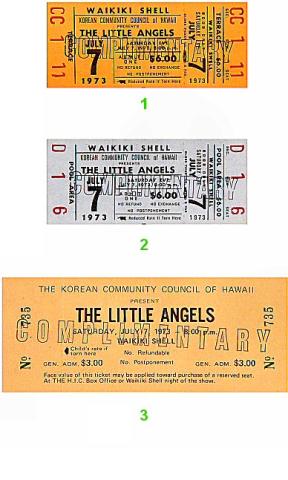 The Little Angels Vintage Ticket