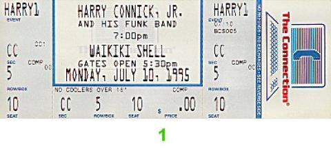 Harry Connick Jr. Vintage Ticket