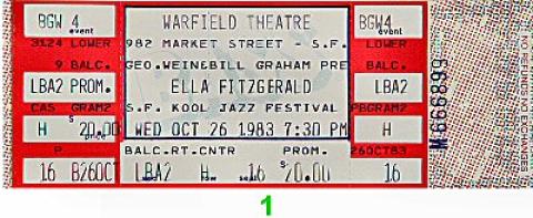 Kool Jazz Festival Vintage Ticket