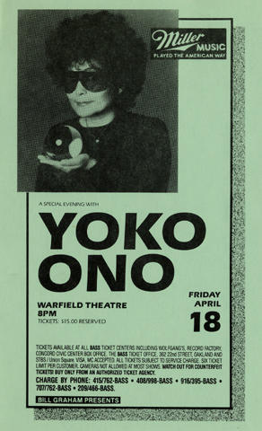 Yoko Ono Handbill