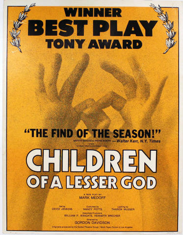 Children Of A Lesser God Poster