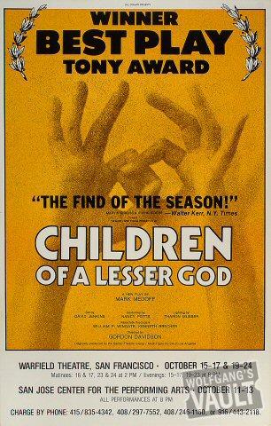 Children of a Lesser God Poster