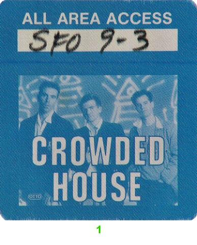 Crowded House Backstage Pass
