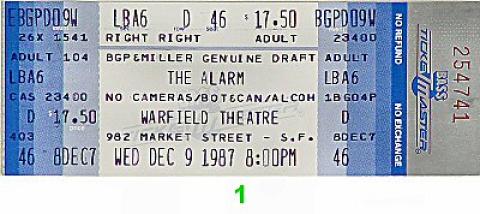 The Alarm Vintage Ticket
