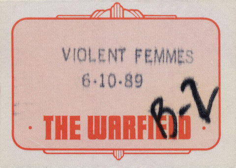 Violent Femmes Backstage Pass