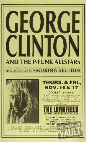 George Clinton & the P-Funk All-Stars Vintage Concert Poster from