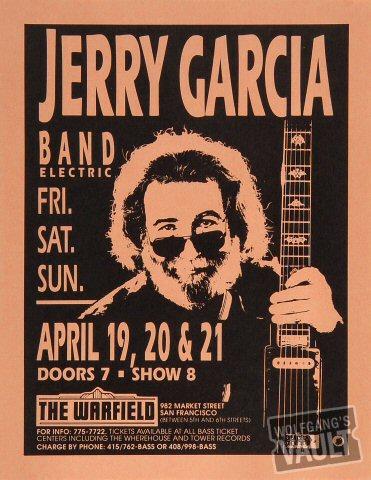 Jerry Garcia Band Handbill