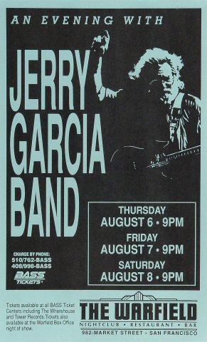 1991 Jerry Garcia Grateful Dead Blues Traveler Madison Sq Garden Poster authentic