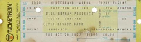 Elvin Bishop Vintage Ticket