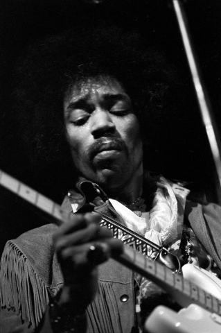 Jimi Hendrix Vintage Concert Photo Fine Art Print From Woolsey Hall 