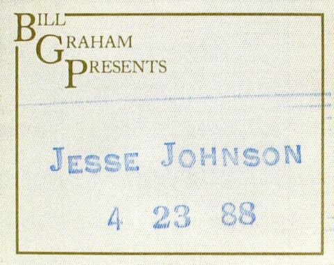 Jesse Johnson Backstage Pass