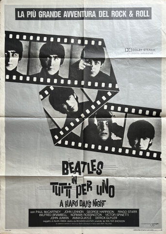 A Hard Day's Night / Tutti Per Uno Poster