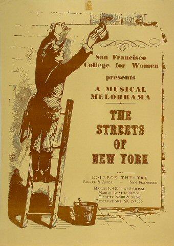 The Streets of New York Poster