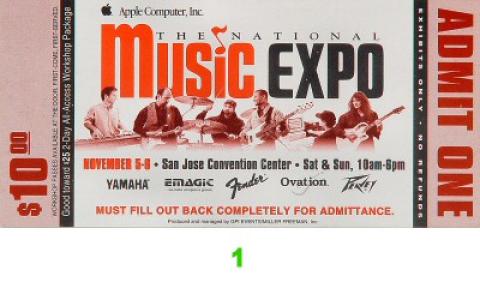 The National Music Expo Vintage Ticket