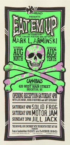 Mark Arminski Vintage Concert Silkscreen from Cannibals, Aug 9