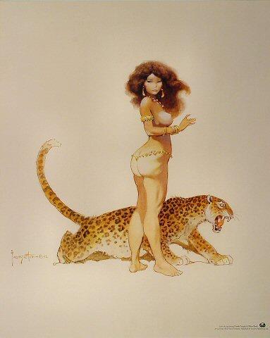 Leopard Girl Poster