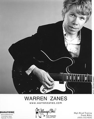 Warren Zanes Promo Print