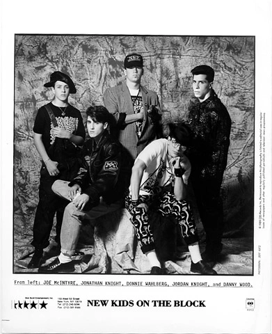New Kids On The Block Vintage Concert Photo Promo Print, 1989 at Wolfgang's