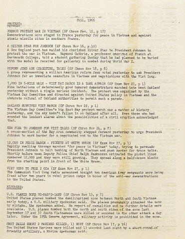 Haight Ashbury Vietnam Committee Handbill