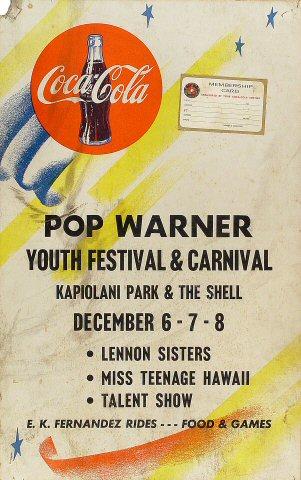 Pop Warner Youth Festival and Carnival Poster