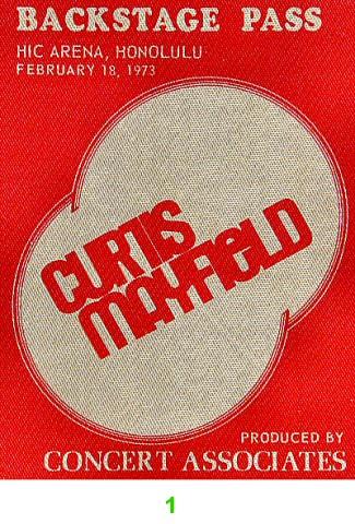 Curtis Mayfield Backstage Pass