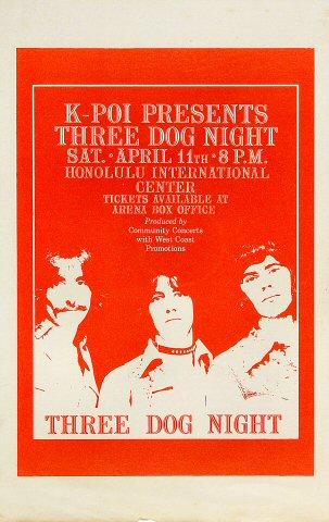 Three Dog Night Handbill