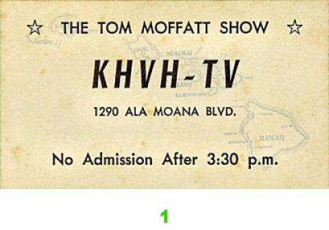 Tom Moffatt Vintage Ticket