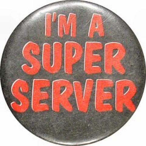 I'm a Super Server Pin