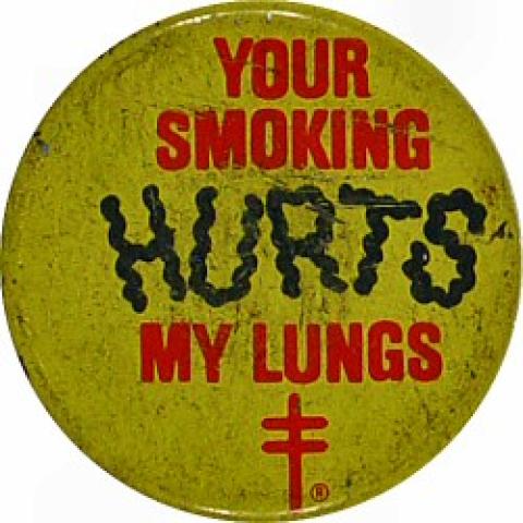 Your Smoking Hurts My Lungs Pin
