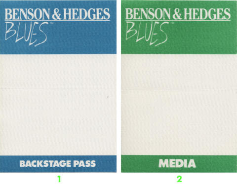 Benson & Hedges Blues Festival Backstage Pass